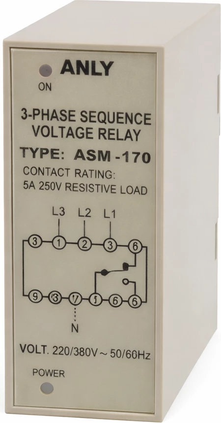Rele Fazash ASM-170 3F 220/380V