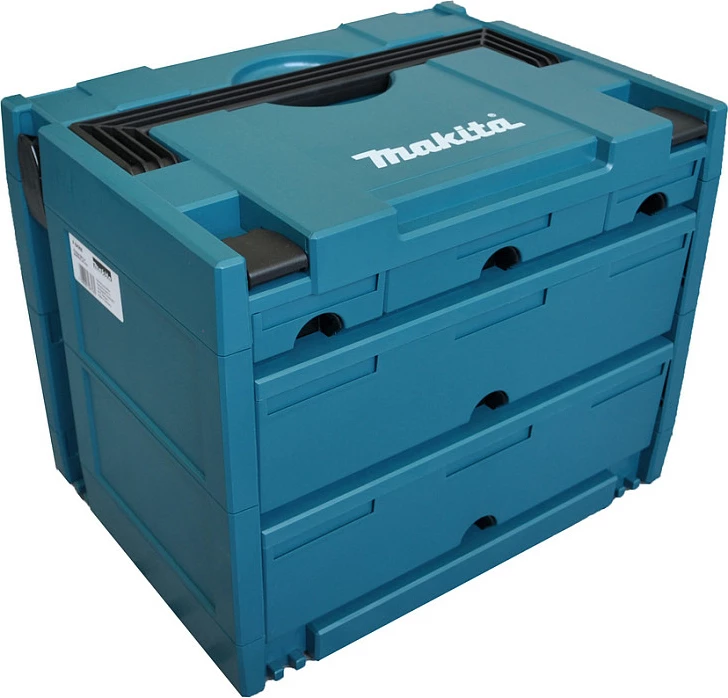 Kuti veglash Makita MAKSTOR 4.5, organizer me sirtarë, blu