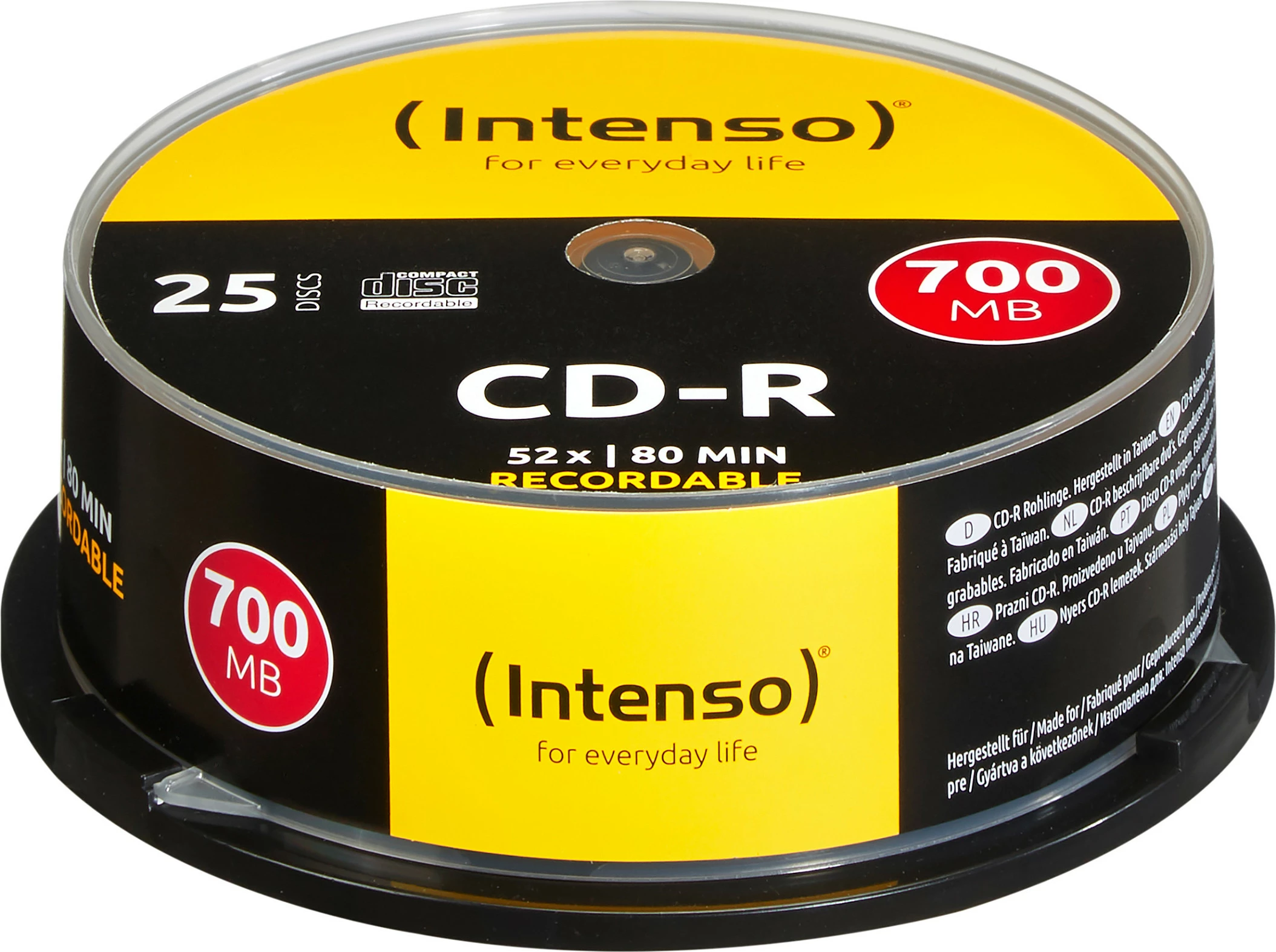 CD-R Intenso INT-1001124, 700MB, 52x, 25 copë (Spindle)