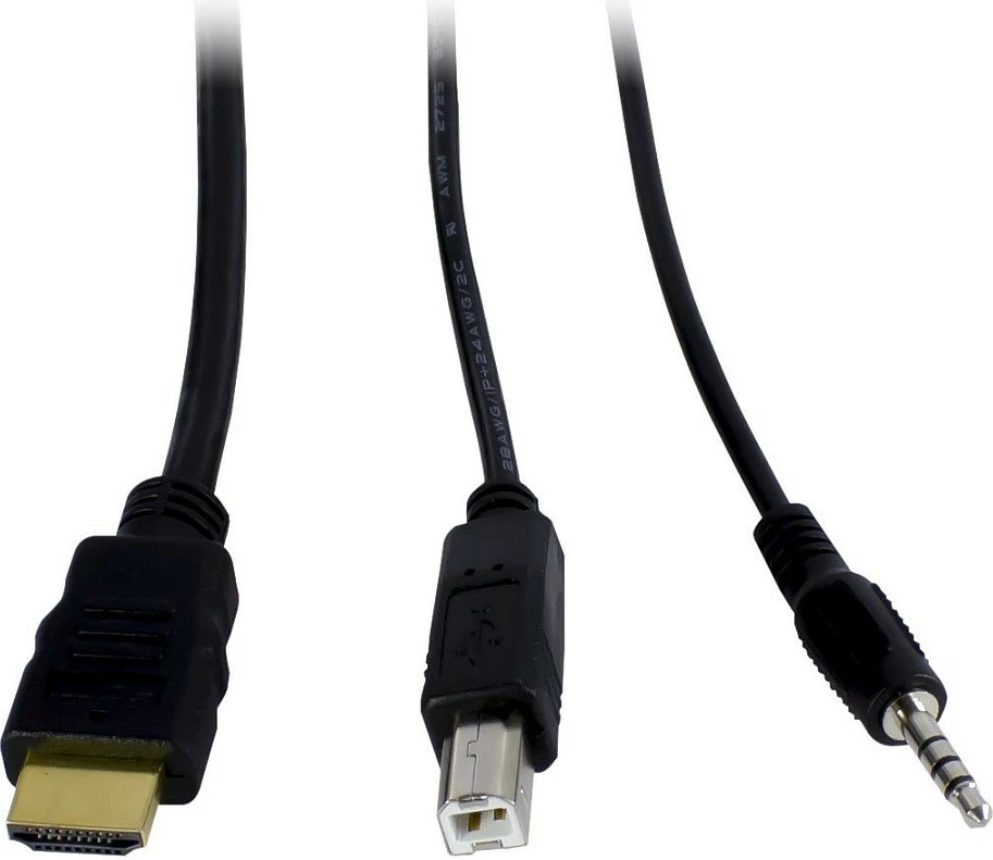 Switch KVM Inter-Tech Argus AS-22HA, HDMI, USB, për 2 kompjuterë, i zi