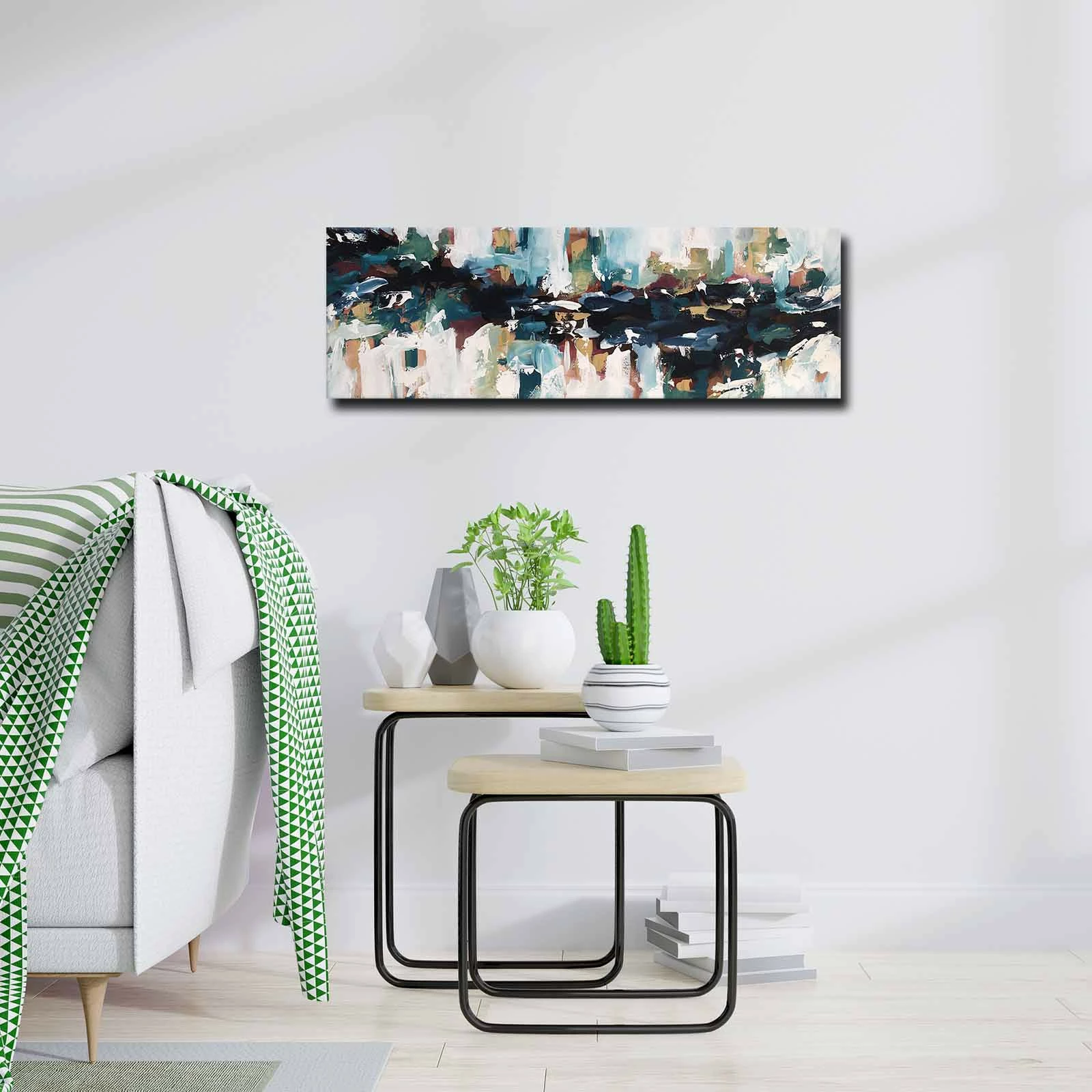 Pikturë dekorative në kanavacë, shumëngjyrëshe, Wallity 3090ABSC-016, 30x90cm