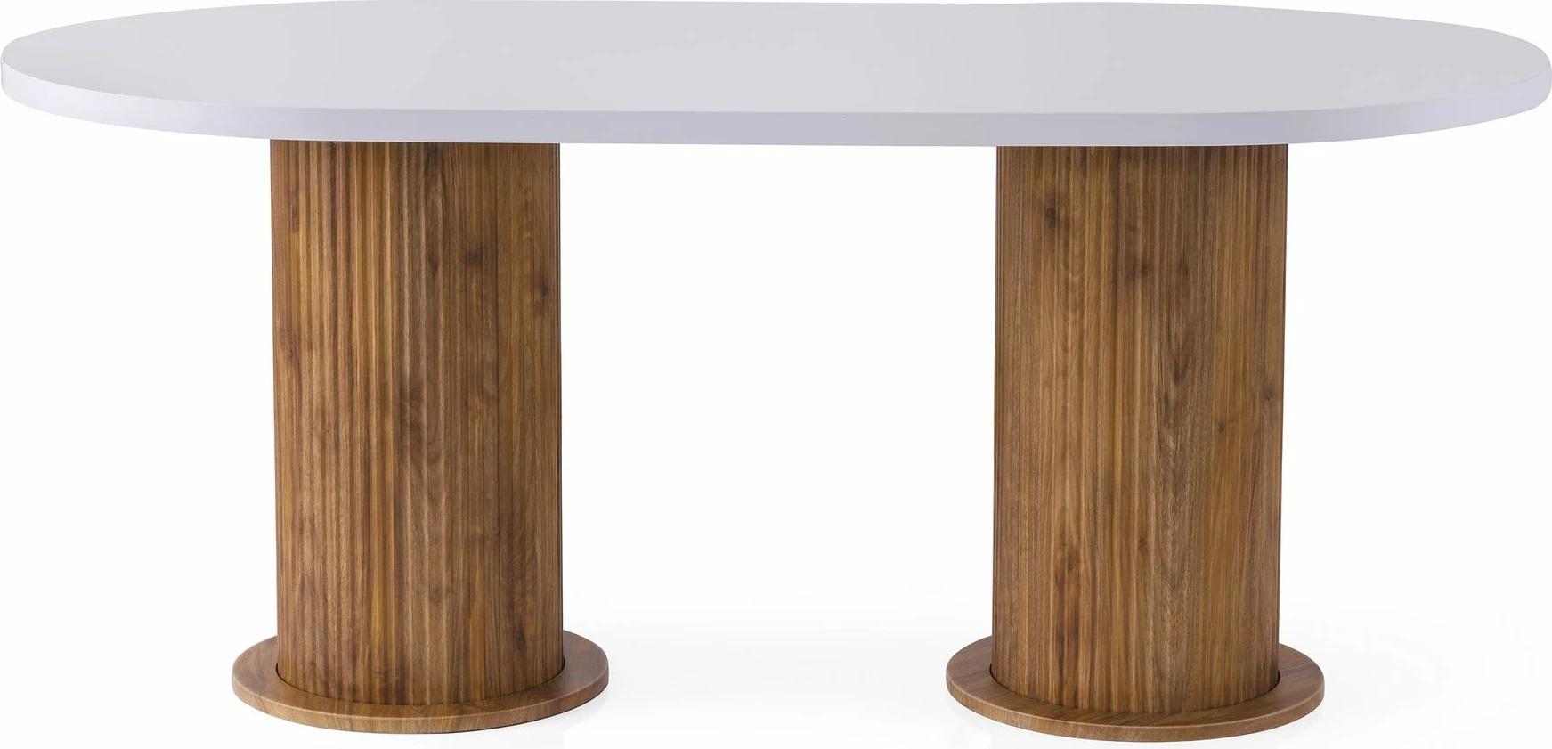 Tavolinë ngrënieje, ngjyrë e bardhë, Skye Decor, Milas - 2992