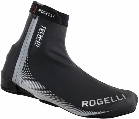 Mbulesa këpucësh për çiklizëm Rogelli, unisex, të zeza/argjend