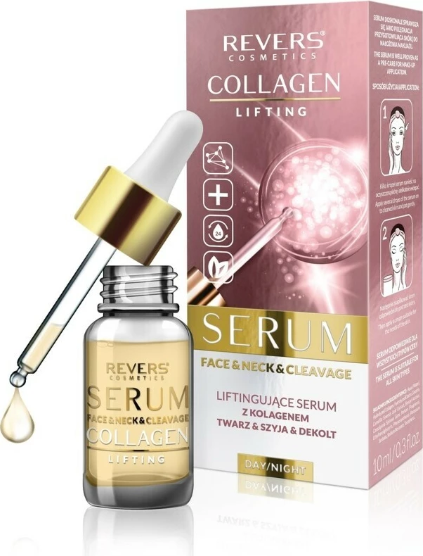 Serum Kolagjen për fytyrë dhe qafë Revers, 10ml