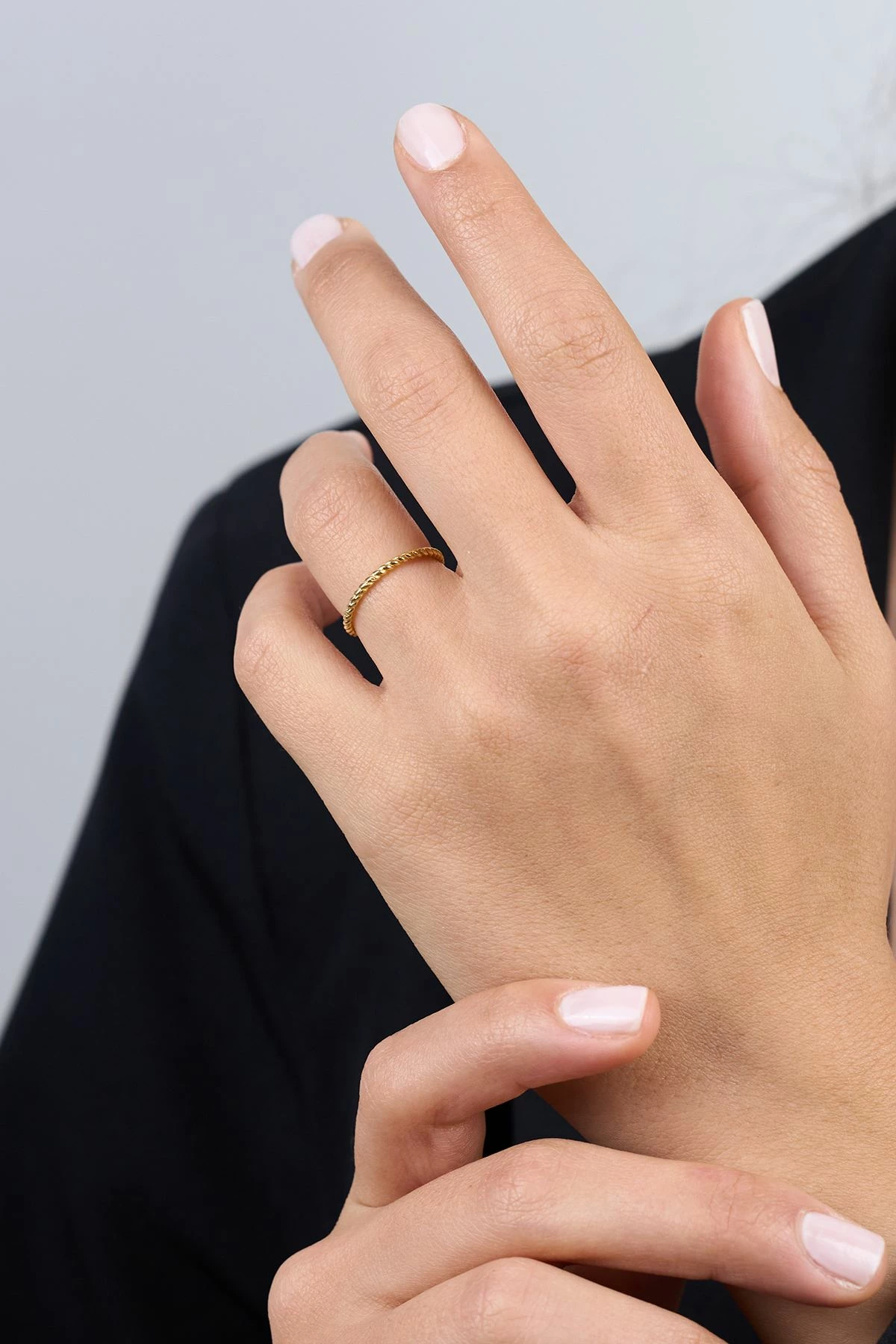 Unazë argjendi Elika, ngjyrë ari, FA182832A