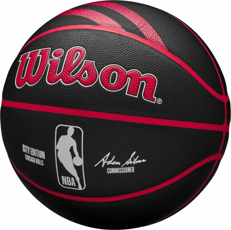 Top basketbolli Wilson Chicago Bulls, i zi dhe i kuq [Madhësia: 7]