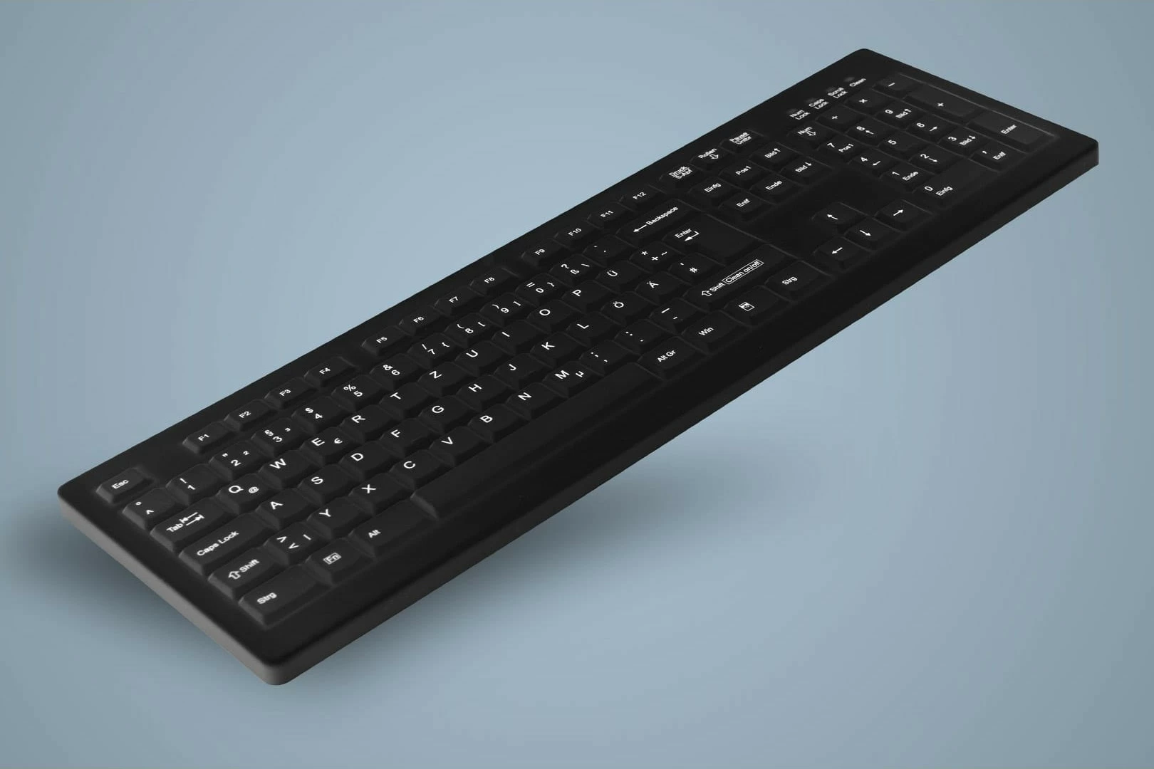 Tastierë Active Key AK-C8100, USB me kabllo, 105 taste, Scissor, e zezë