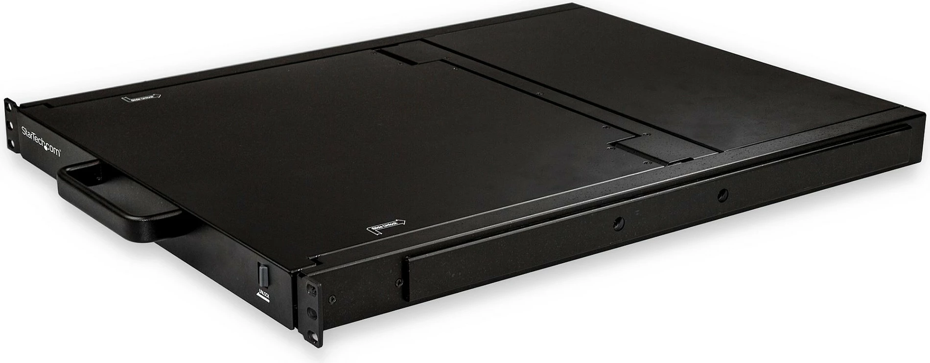 Konsolë KVM rack StarTech RKCONS1708K, 8-port, 1U, LCD 17", VGA/USB, e zezë