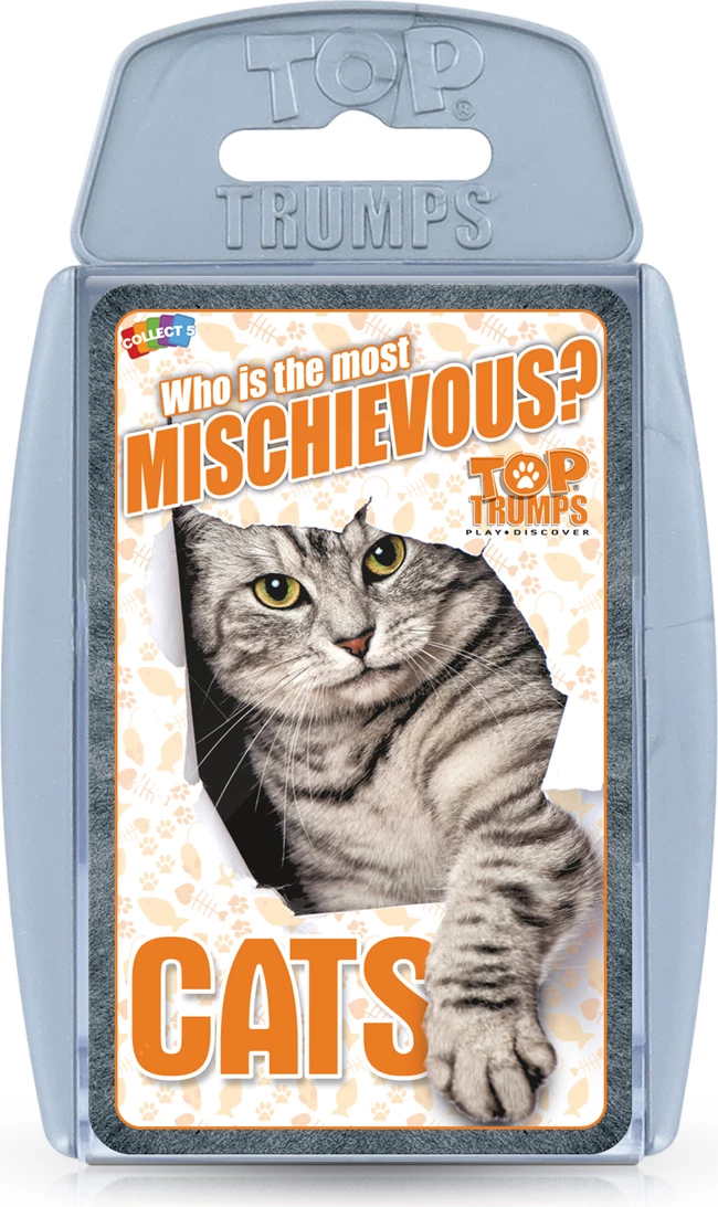 Cats - Who is the Most Mischievous? Top Trump Card Game