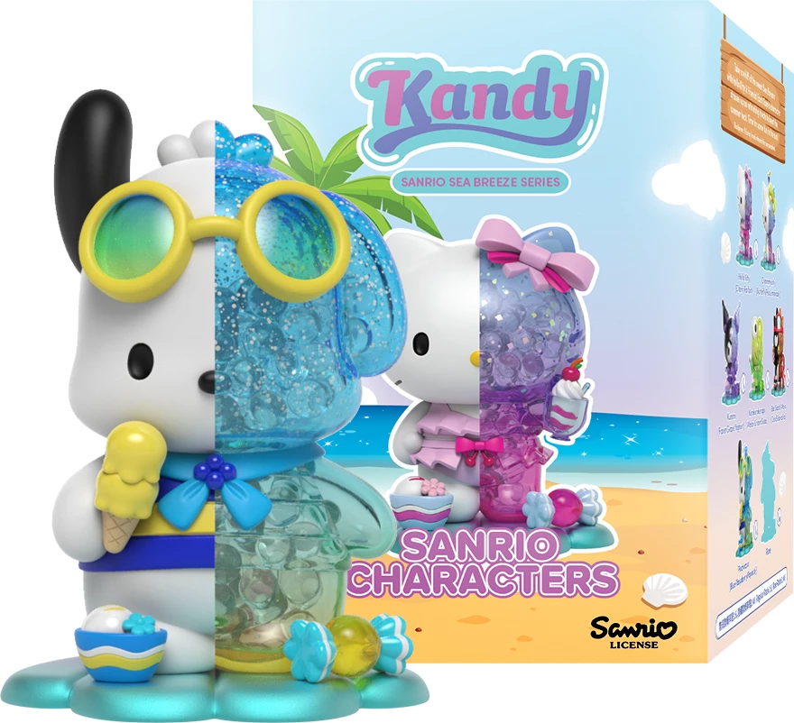 Figurinë koleksionuese Mighty Jaxx Kandy x Sanrio Sea Breeze Series, blind box (1 copë, figurë e rastësishme)