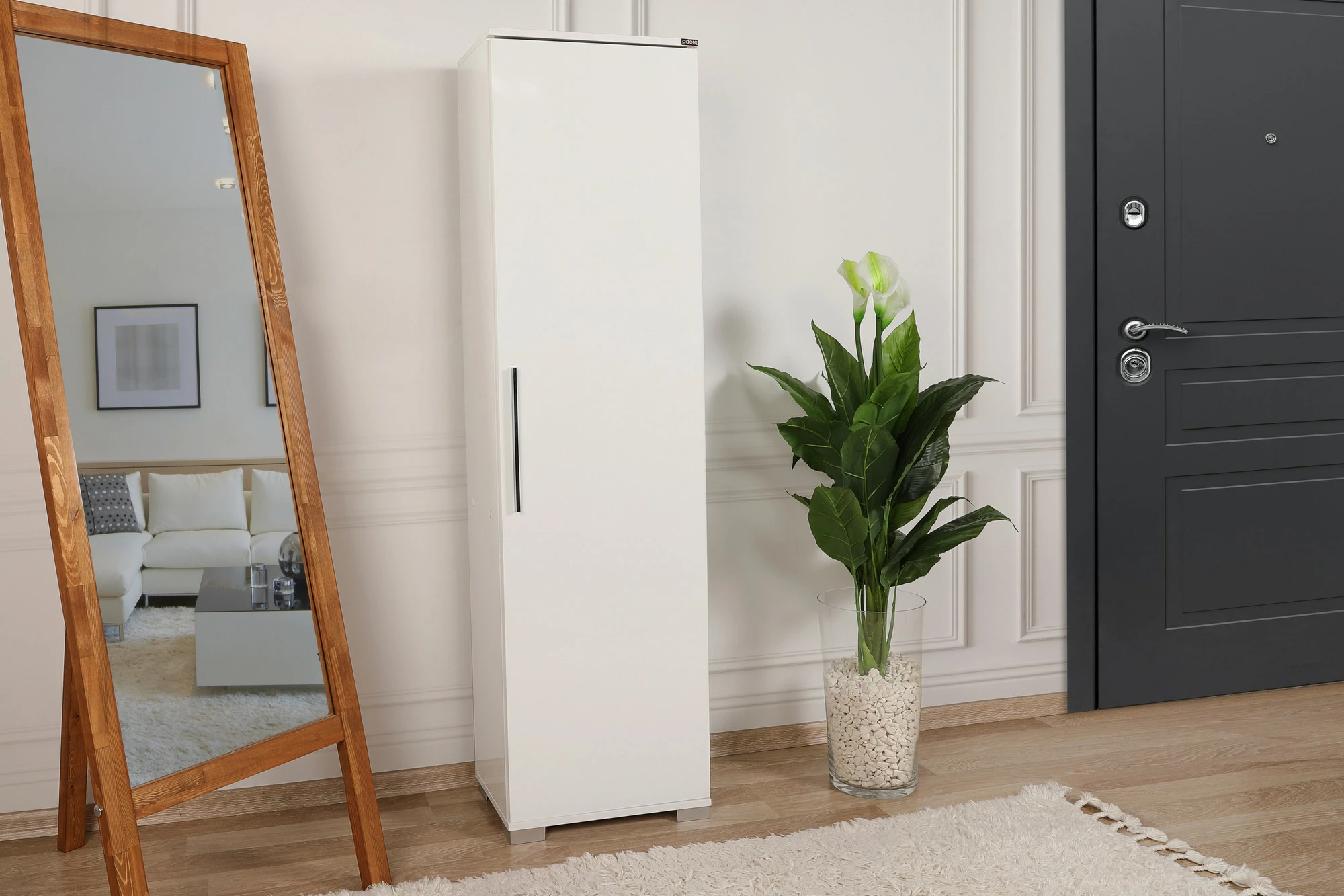 Dollap shumëpërdorimësh Hanah Home, Adr-405-Pp-1, ngjyrë e bardhë