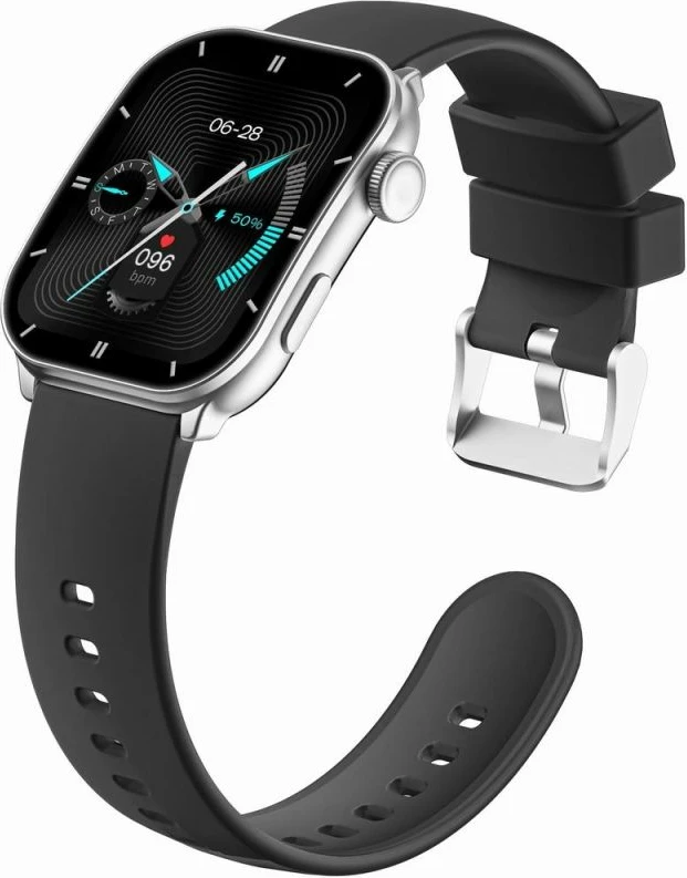 Smartwatch për femra Gravity, zi/argjendtë