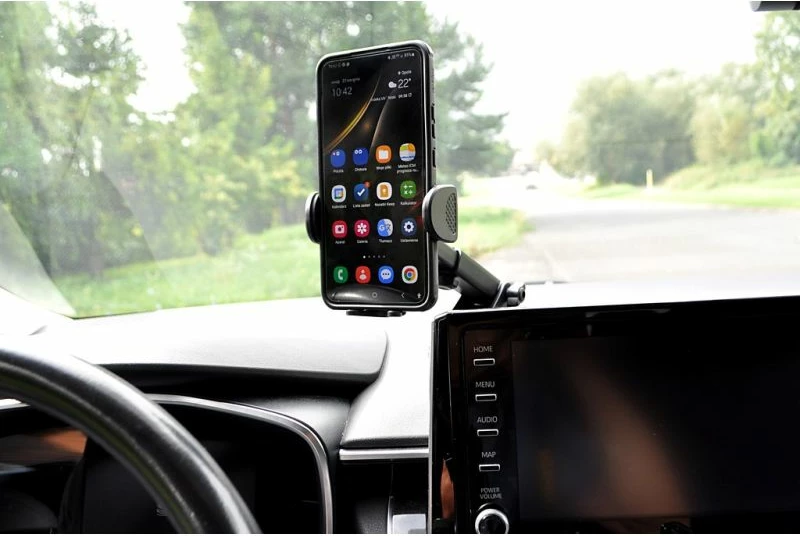 Mbajtës telefoni për veturë iBox, i zi