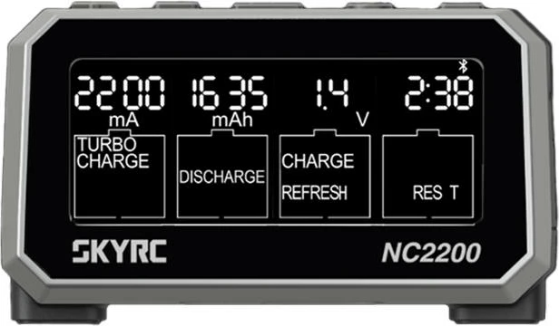 Karikues baterish SkyRC NC2200, 4 slote, AA/AAA, NiMH/NiCD, i zi