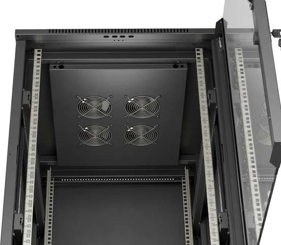 Kabinet RACK LANBERG Szafy RACK 19" 18U 600x800mm, derë xhami, i zi