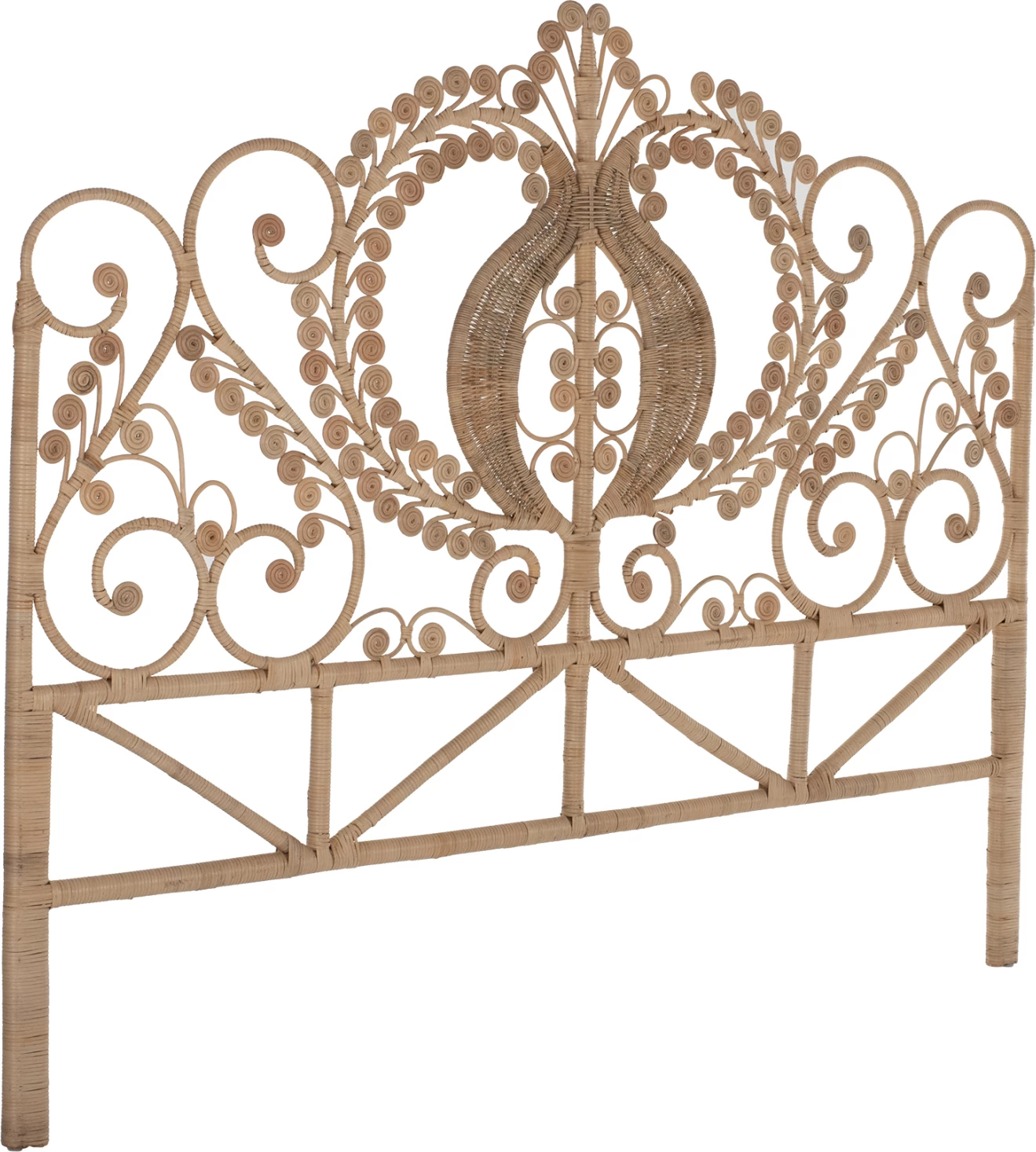 Kokë krevati të bërë nga rattan për përdorim profesional 160cm.FH9358