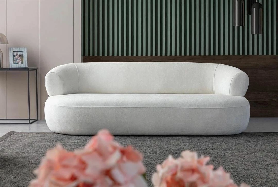 Divan treshe Atelier del Sofa, Roma, ngjyrë e bardhë
