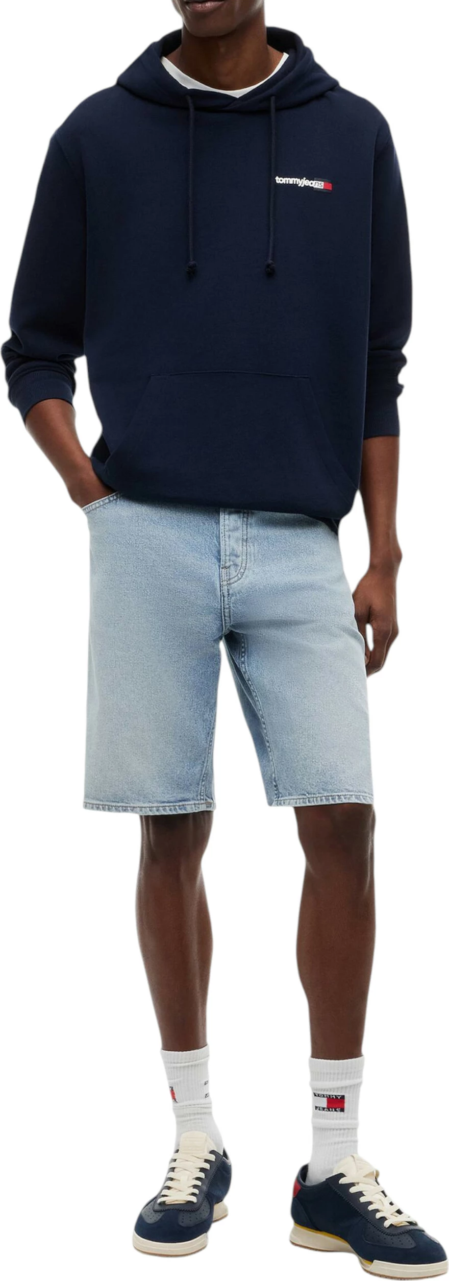 Duks me kapuç për meshkuj Tommy Hilfiger Jeans DM0DM23393, blu e errët [Madhësia: XL]