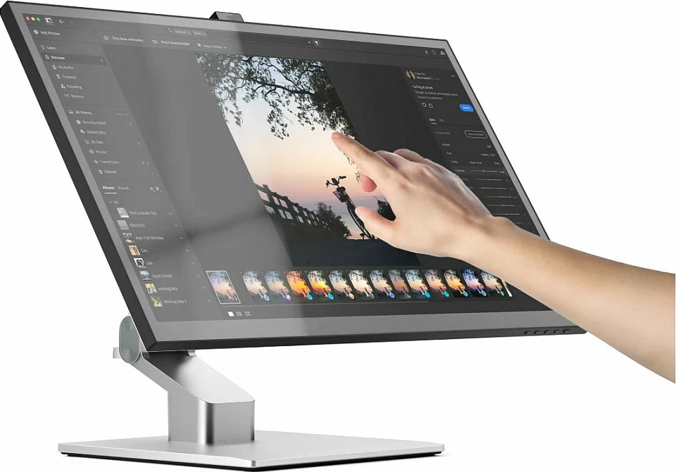 Mbajtës monitori ALOGIC Clarity Fold ACFS, VESA 100x100, deri 27", 360° rrotullim, argjendtë
