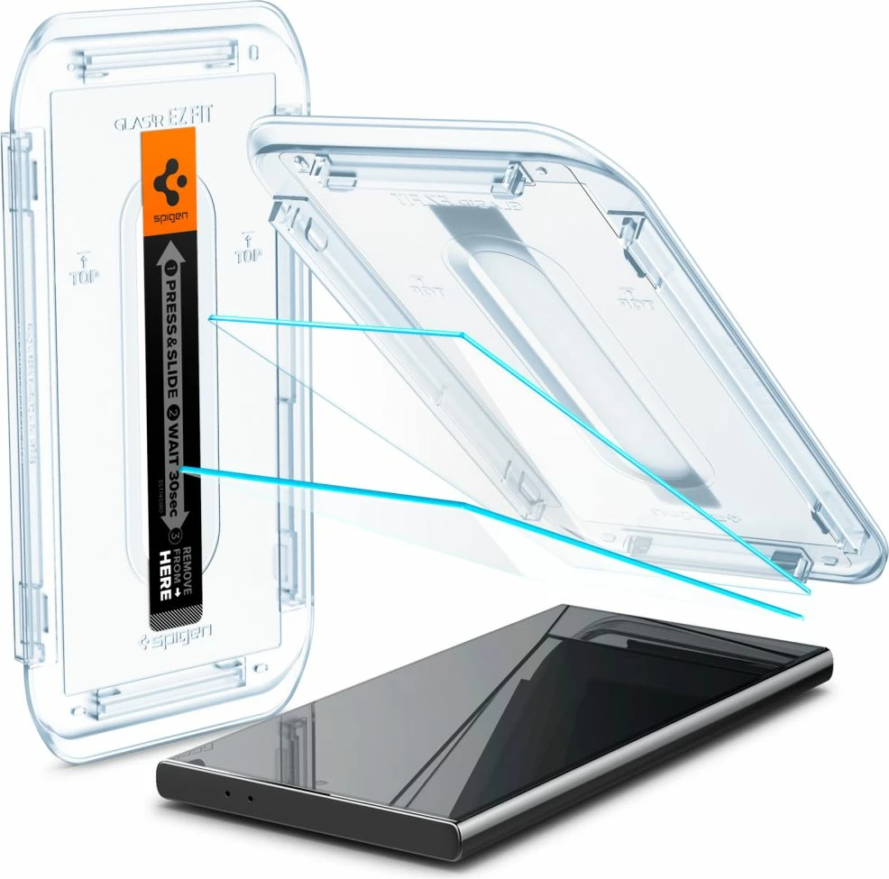 Mbrojtës ekrani xham i temperuar Spigen Glas.tR EZ Fit për Samsung Galaxy S24 Ultra, 2 copë