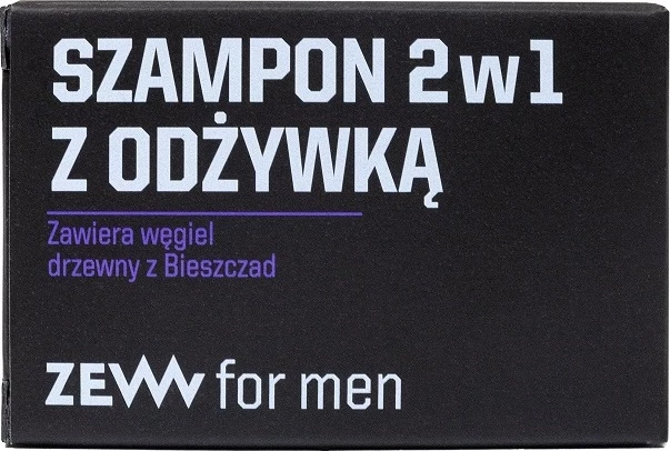 Shampon me balsam 2-në-1 për burra Zew For Men me qymyr nga Bieszczady, 85ml