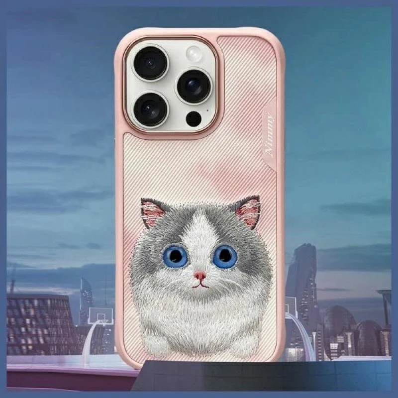 Kover iPhone Nimmy Big Eyed Pet 2.0 Cat, rozë