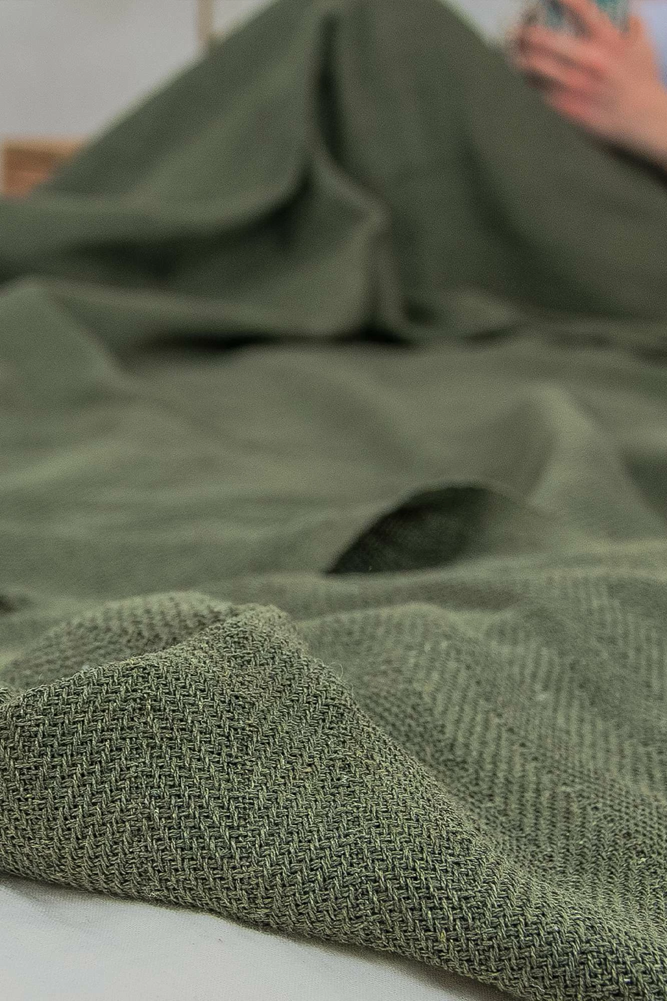 Batanije Double Pique, ngjyrë kaki, Marla, 220x240cm