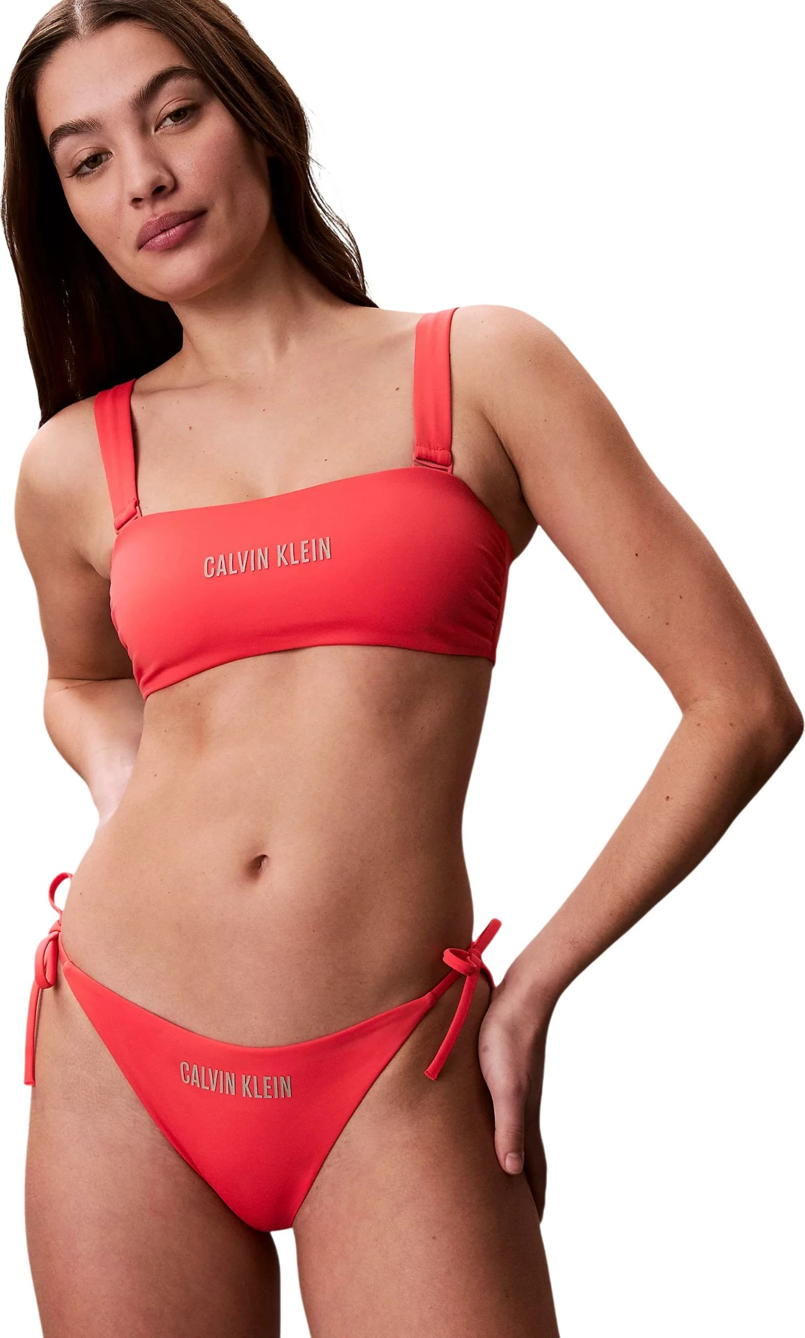 Të poshtme bikine për femra Calvin Klein Jeans LV00Q61220, portokalli [Madhësia: L]