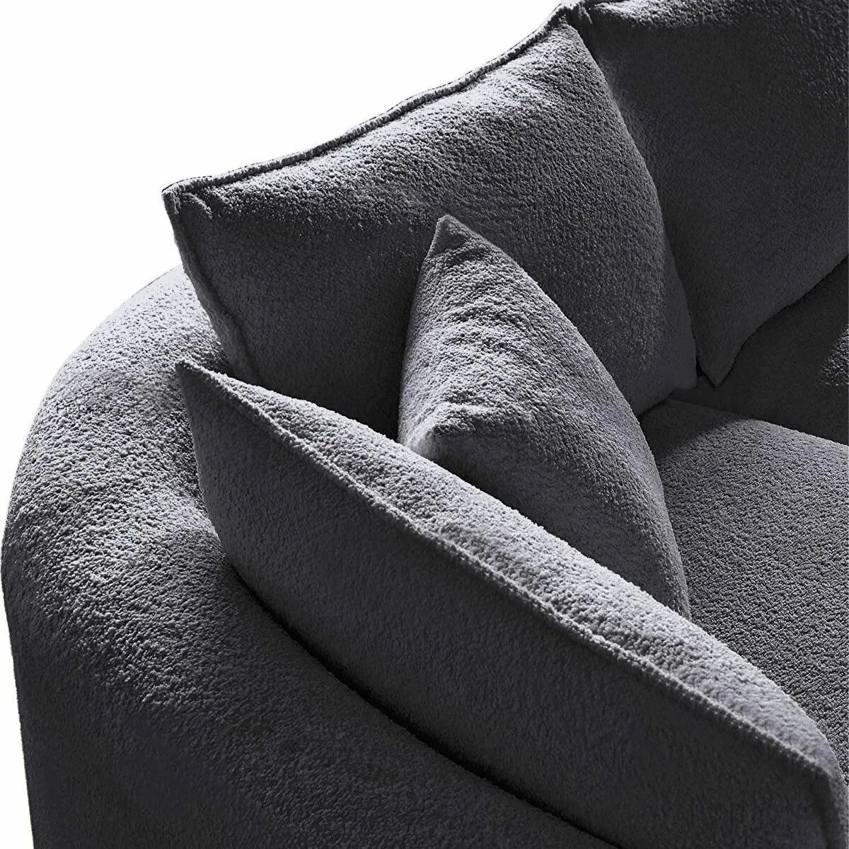 Këndare Venedik, ngjyrë gri e errët, Atelier del Sofa, anë e majtë