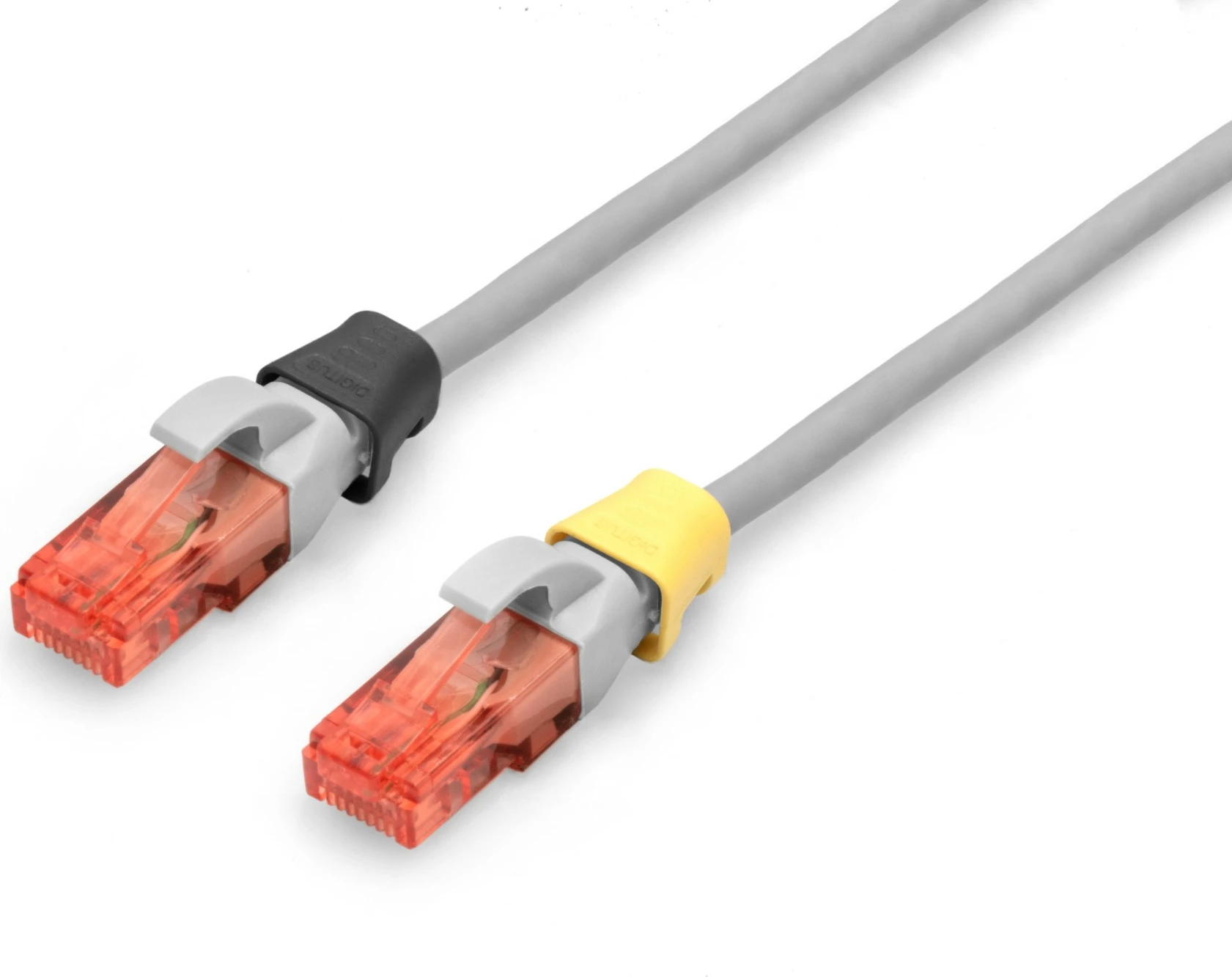 Kapëse ngjyra për patch kabllo Digitus, 100 copë, PVC, për Cat5e/6, ngjyra të përziera