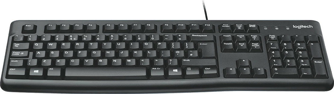 Tastierë Logitech K120, me kabllo, USB, QWERTY, e zezë