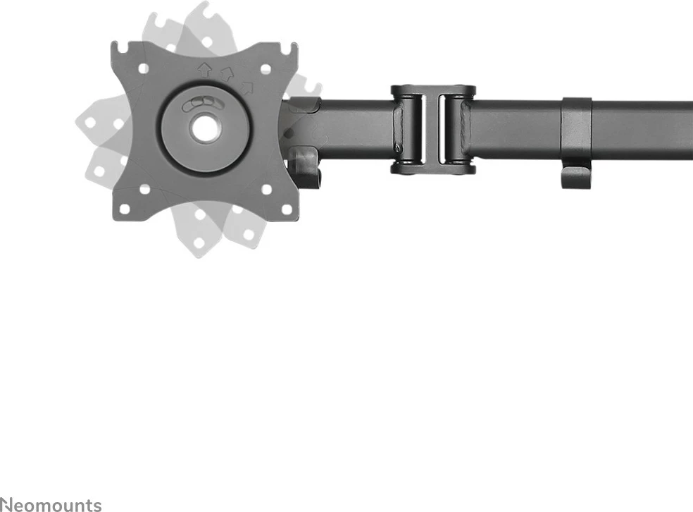 Krah monitori Neomounts NM-D135BLACK, për tavolinë, 10-27 inç, rregullim lartësie, ngjyrë e zezë