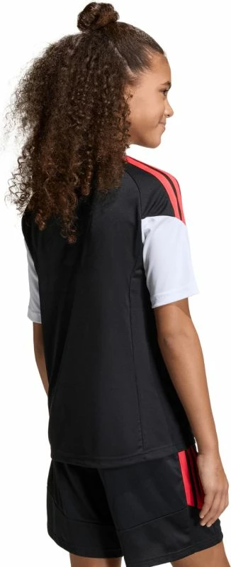 Fanellë futbolli për fëmijë adidas, e zezë dhe e kuqe