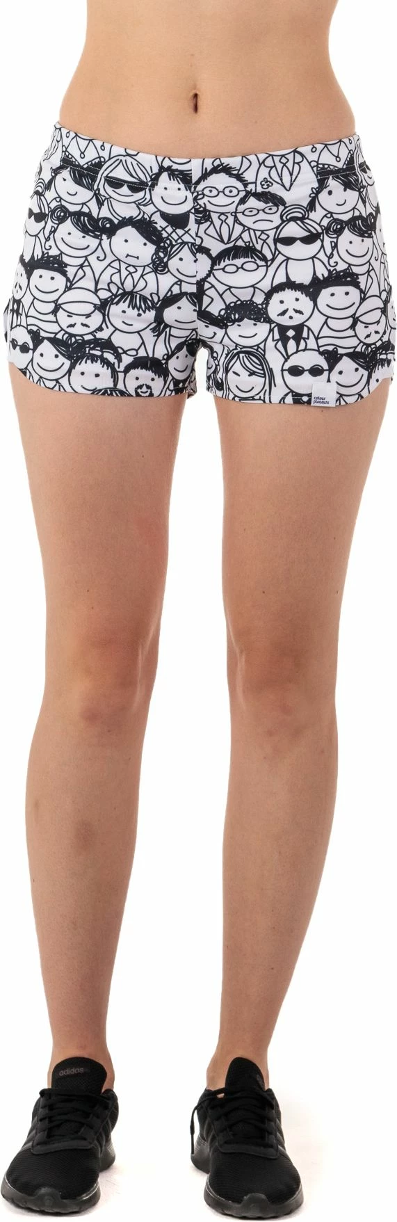 Shorce femrash sportive Colour Pleasure CP-020 137, XS-S, zi e bardhë