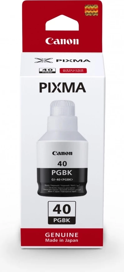 Bojë printeri, Canon, GI-40 PGBK 3385C001, shishe standard, e zezë