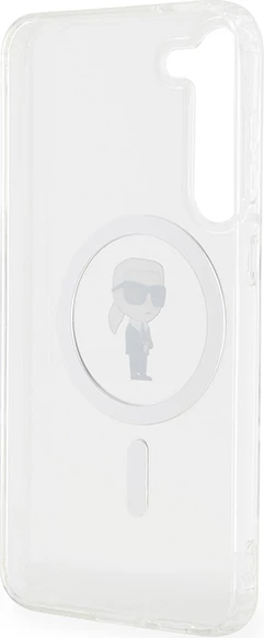 Mbështjellës Karl Lagerfeld IML Ikonik MagSafe për Samsung Galaxy S23+, Transparent