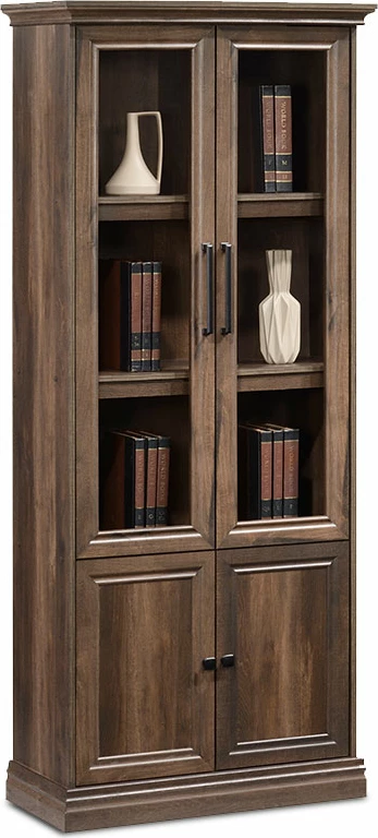 Raft librash Mozart me xham, ngjyrë arre, 78.5x38x188cm