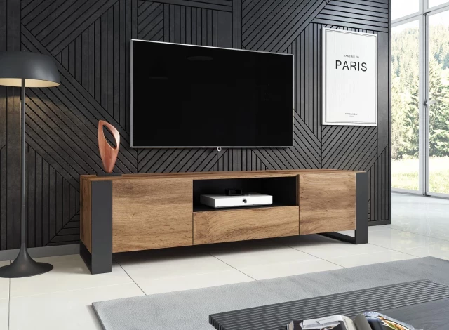 TV komodë moderne WOODY [Ngjyra: Kafe]