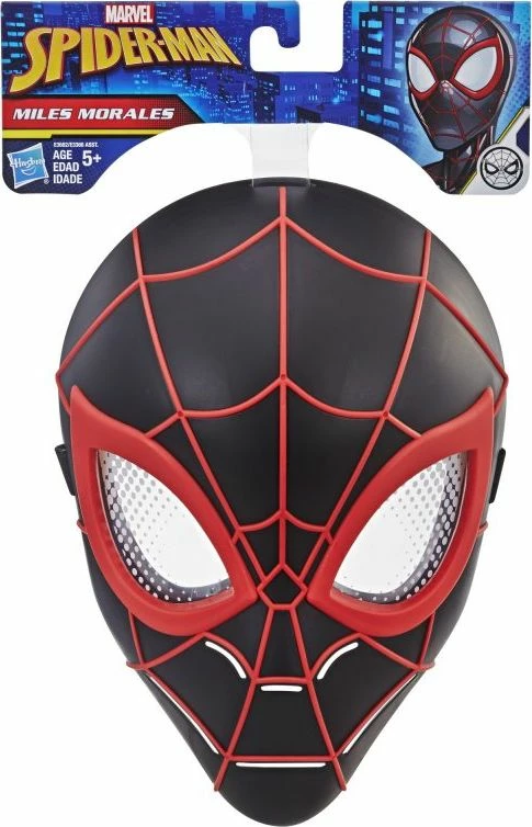 Maskë Spider-Man Miles Morales Hasbro E3662, e zezë/kuqe