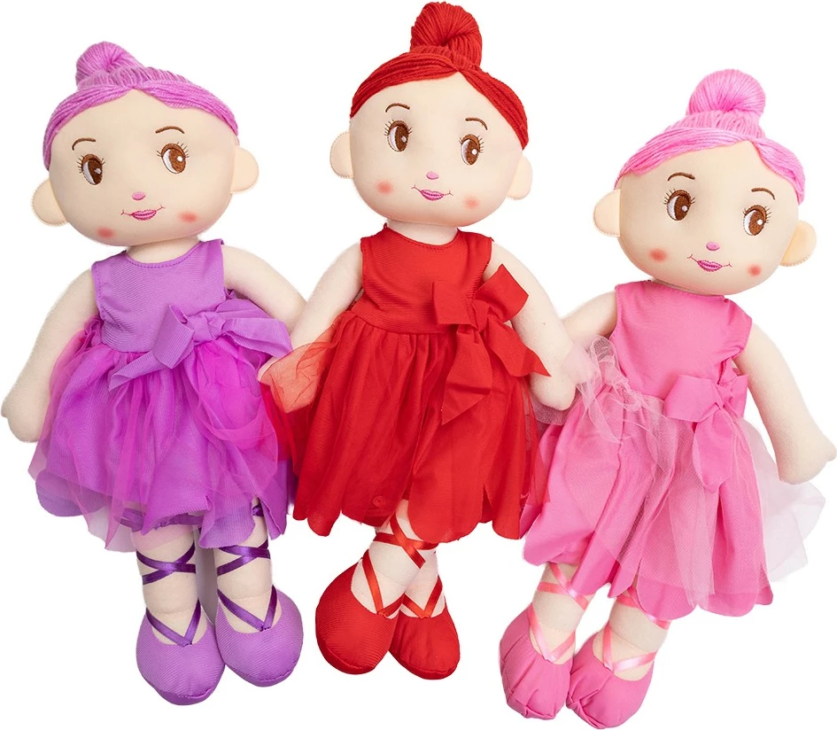 Kukull pelushi balerinë ASKATO 53 cm, për vajza, ngjyra të ndryshme