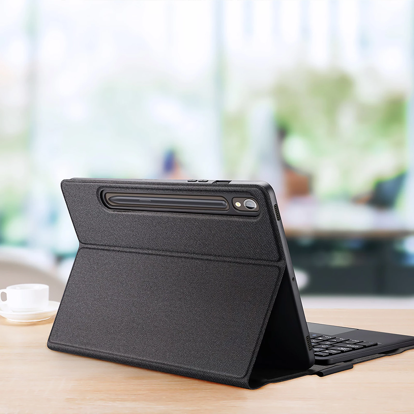 Mbështjellës me tastierë Bluetooth Dux Ducis TK Series për Samsung Tab S9, e zezë