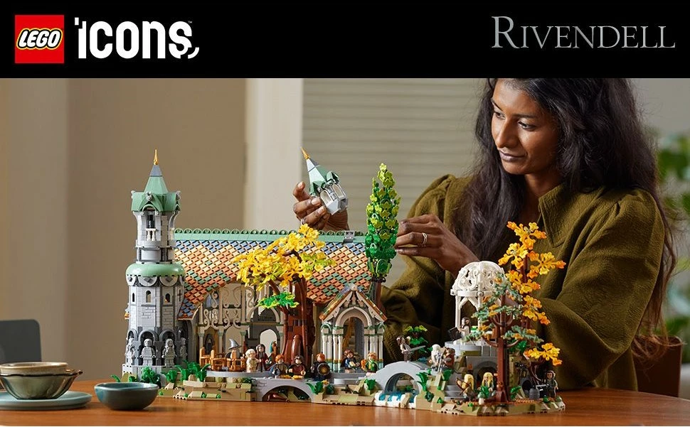 Set ndërtimi LEGO The Lord of the Rings: Rivendell, 6167 pjesë, plastikë, shumëngjyrësh