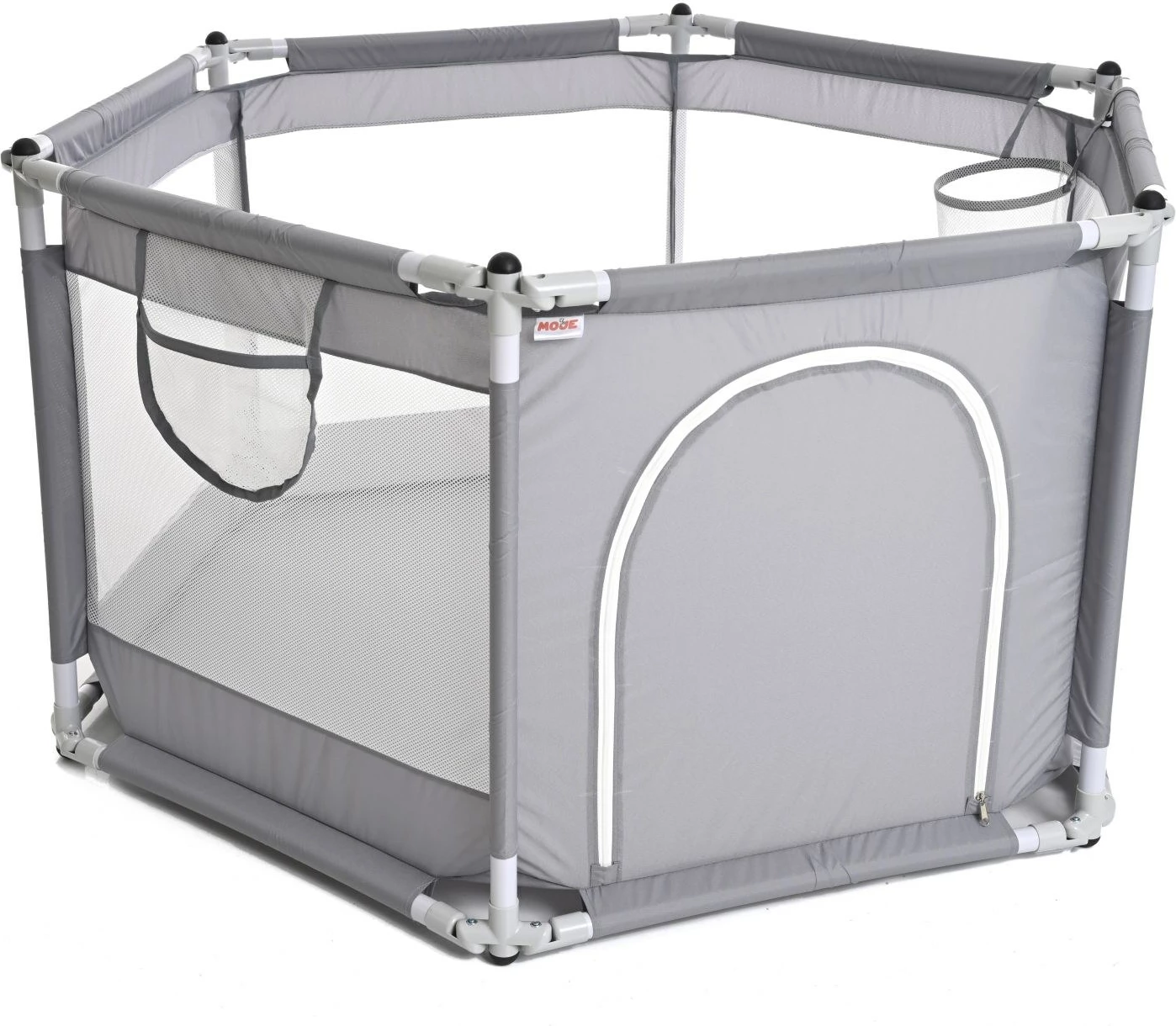 Pishinë me topa për fëmijë, ngjyrë gri, Evila Originals