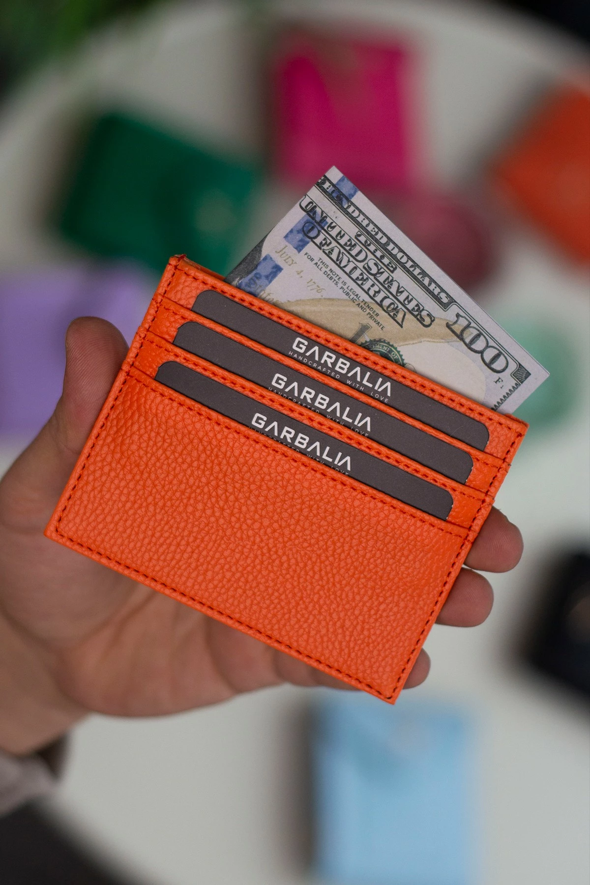 Mbajtës kartelash Zoozie Bags, Babil, portokalli