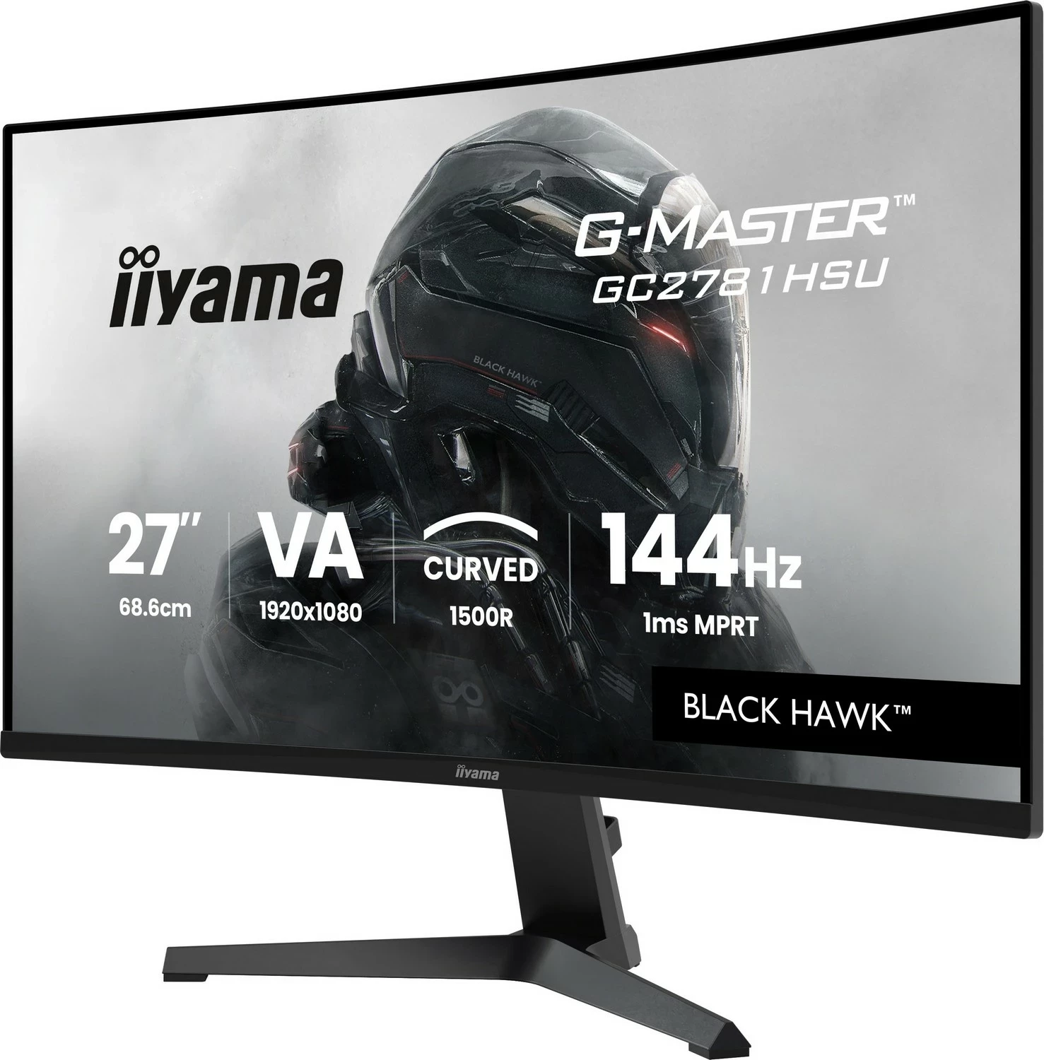 Monitor gaming iiyama G-Master GC2781HSU-B1, 27", Full HD, 144Hz, VA, curved, i zi