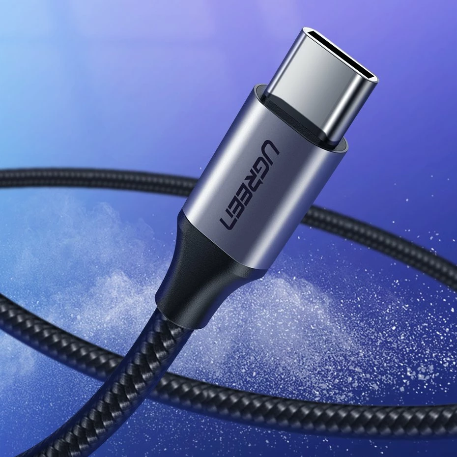 Kabllo Ugreen US288 60125 USB-A në USB-C, 0.5m, QC 3.0, Gri