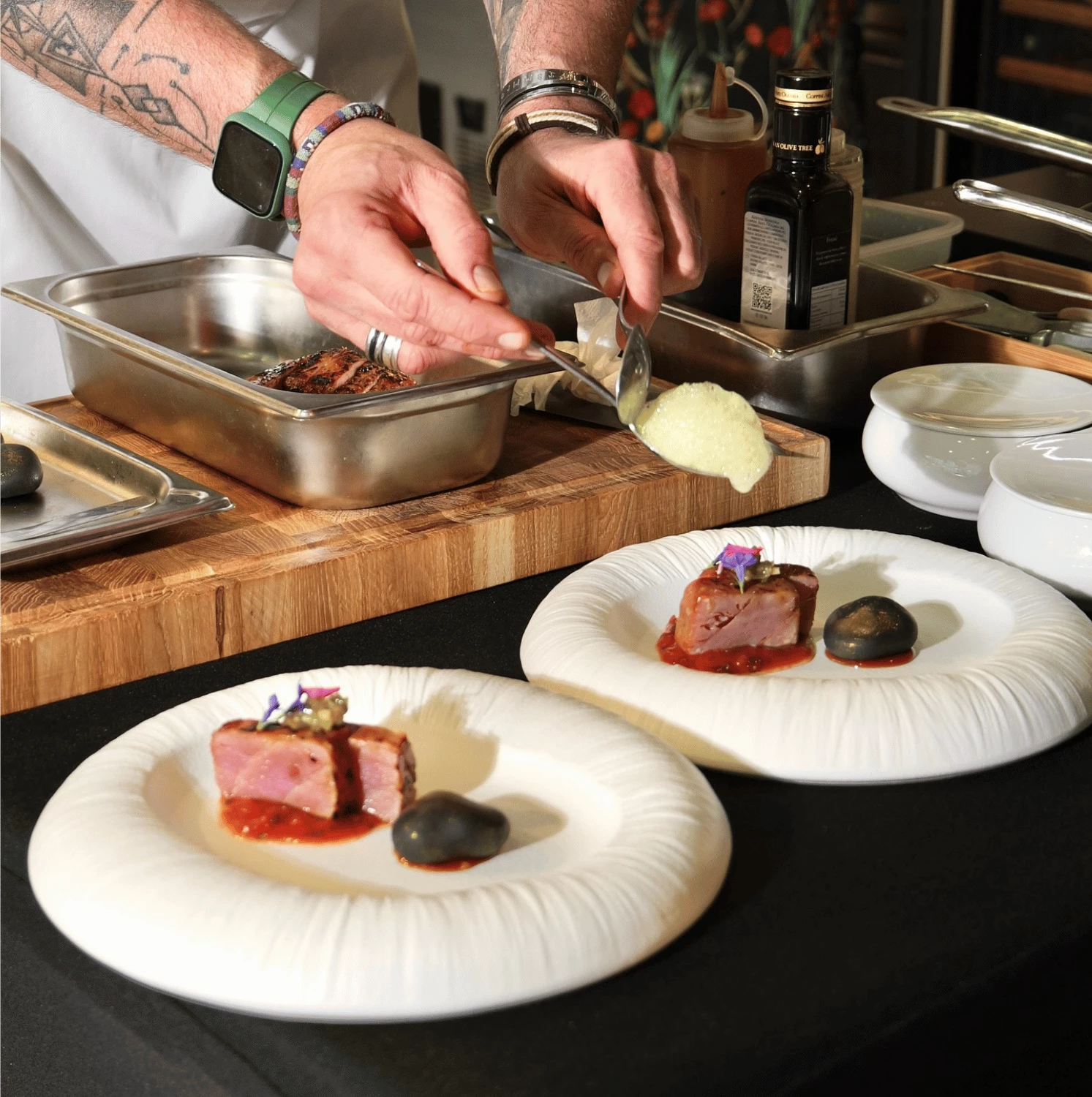 Pjatë gourmet Fine Dine Fiord 270 mm, e bardhë, set 3 copë