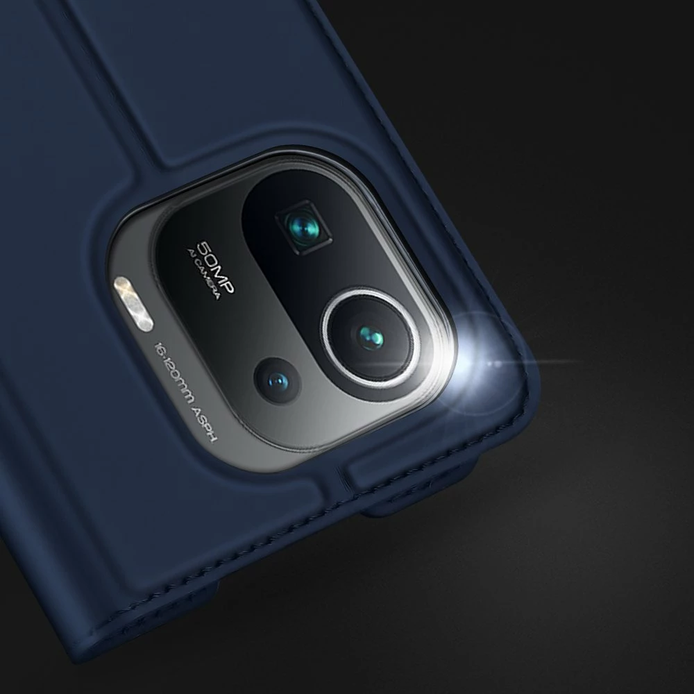 Mbështjellës Dux Ducis Skin Pro Bookcase për Xiaomi Mi 11 Pro, rozë