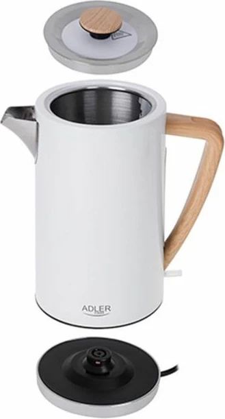 Ibrik elektrik Adler AD 1347w, i bardhë