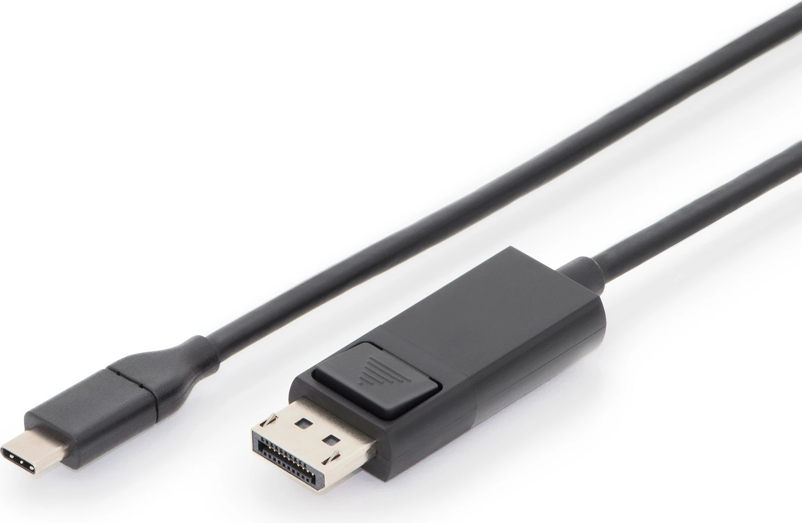 Adapter kabllo USB-C në DisplayPort Digitus 2.0m i zi